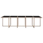 Salon de jardin meuble d'extérieur ensemble de mobilier avec coussins 15 pièces résine tressée beige 02_0018286