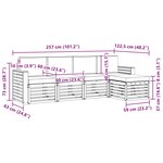 vidaXL Ensemble de canapés d'extérieur 5 Pièces Naturel et Crème