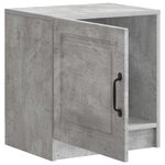 vidaXL Cabinet de chevet 2 Pièces Gris béton 43 x 34 5 x 47 cm