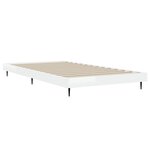 vidaXL Cadre de lit sans matelas blanc brillant 90x200 cm