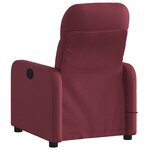 vidaXL Fauteuil de massage inclinable électrique Rouge bordeaux Tissu