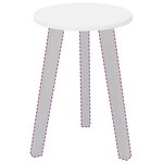 vidaXL Plateau de table Blanc 30 x 30 x 1 5 cm Bois d'ingénierie