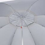 vidaXL Parasol de plage avec parois latérales vert 215 cm