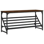 vidaXL Étagère à chaussures chêne marron 90x30x45 cm bois d'ingénierie