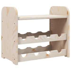 vidaXL Casier à vin avec panneau supérieur 43x25x37 cm bois pin massif