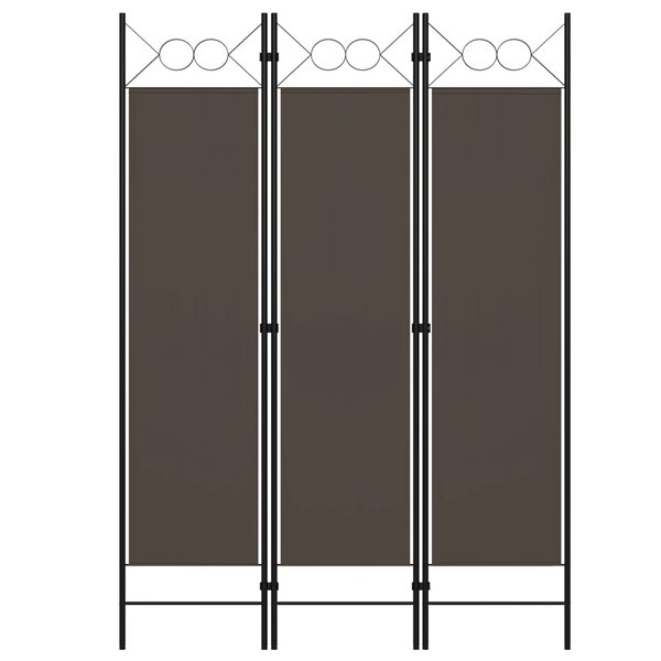vidaXL Cloison de séparation 3 panneaux Anthracite 120x180 cm