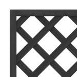 vidaXL Jardinière avec treillis noir bois massif de sapin