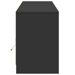 vidaXL Meuble TV avec LED noir 180x34x50 cm bois d'ingénierie