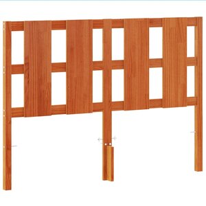 vidaXL Tête de lit cire marron 135 cm bois massif de pin