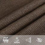 vidaXL Voile d'ombrage 160 g/m² Marron 2 5x4 5 m PEHD