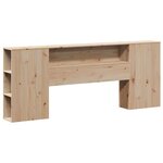 vidaXL Lit bibliothèque sans matelas 180x200 cm bois massif