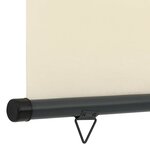 vidaXL Auvent latéral de balcon 125x250 cm Crème