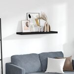 vidaXL Étagère murale flottante noir 90x23 5x3 8 cm MDF