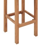 vidaXL Tabourets de bar lot de 2 bois de teck massif