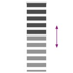 vidaXL Store zèbre noir 55x100 cm largeur du tissu 50 9 cm polyester