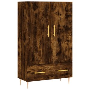 vidaXL Buffet haut chêne fumé 69 5x31x115 cm bois d'ingénierie