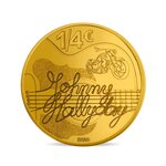 Monnaie de 1/4€ johnny hallyday 60 ans de souvenirs - qualité courante millésime 2020