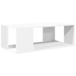vidaXL Table basse blanc 89 5x48x30 cm bois d’ingénierie