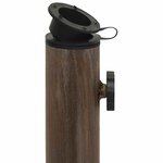 vidaXL Socle de parasol Bronze 44x44x31 cm Fonte