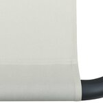 vidaXL Lit de repos d'extérieur avec auvent et oreillers Blanc crème