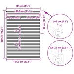 vidaXL Store zèbre beige marbré largeur du tissu 160 9 cm polyester