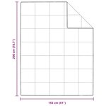 vidaXL Duvet d'été simple Blanc 155 x 200 cm Plume