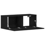 vidaXL Meubles TV Chêne noir 80 x 30 x 30 cm Bois d'ingénierie