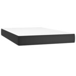 vidaXL Sommier à lattes de lit avec matelas et LED Noir 120x200 cm