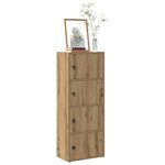 vidaXL Bibliothèque chêne artisanal 40x24x102 cm bois d'ingénierie