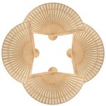 4 éventails en bois naturel à décorer 20 cm