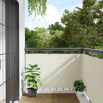 vidaXL Écran d'intimité de balcon blanc 700x90 cm PVC