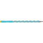 2 crayons graphite EASYgraph S corps bleu ciel HB gaucher STABILO
