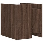 vidaXL Table de chevet chêne marron 45x50x50 cm bois d’ingénierie