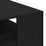 vidaXL Table basse Chêne noir 40 x 40 x 43 cm Bois d'ingénierie