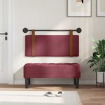 vidaXL Tête de lit suspendue Bordeaux PU antique