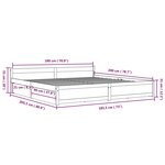 vidaXL Cadre de lit sans matelas avec tiroirs blanc