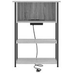 vidaXL Cabinet de chevet Sonoma gris 55 x 31 x 76 cm Bois d'ingénierie