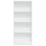 vidaXL Bibliothèque blanc 60x24x143 cm bois d'ingénierie