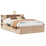 vidaXL Cadre de lit sans matelas 135x190 cm bois de pin massif