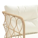 vidaXL Ensemble de canapés de jardin et coussins noir acier textilène