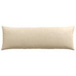 vidaXL Coussins de canapé 2 Pièces Crème 120 x 40 cm tissu