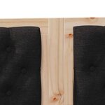 vidaXL Tête de lit Autre Marron et noir 120 cm Bois massif en pin