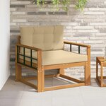 vidaXL Sofa de milieu extérieur Naturel