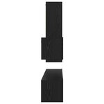 vidaXL Ensemble meuble TV 4 Pièces Chêne noir 200 x 30 x 30 cm
