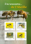 Collector 4 timbres - A la rencontre... de l'Abeille - Lettre Verte
