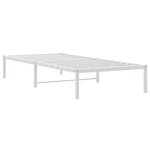 vidaXL Cadre de lit métal sans matelas blanc 90x200 cm