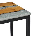 vidaXL Tables gigognes 3 Pièces Bois de teck massif et polyrésine