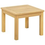 vidaXL Table basse Acacia clair 45 x 45 x 36 cm Bois d'Acacia Massif