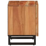 vidaXL Table de chevet 40x34x46 cm bois d'acacia massif