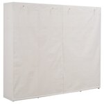 vidaXL Garde-robe Blanc 200 x 40 x 170 cm Tissu